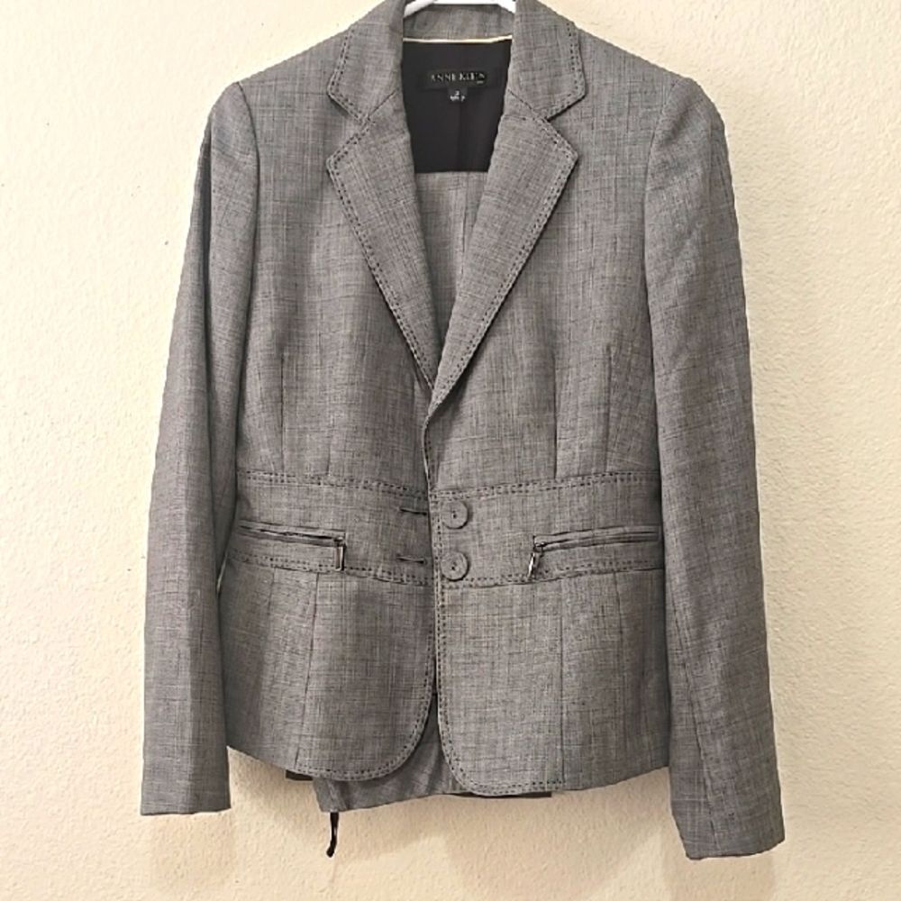 Anne Klein Gray Pant Suit 2